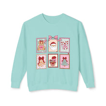 Load image into Gallery viewer, Charming Holiday Crewneck Sweatshirt with Vintage Gift Design, Festive Apparel for Christmas, Cozy Layer, Unisex Sweatshirt