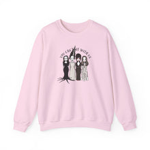 Load image into Gallery viewer, Spooky Sisterhood Sweatshirt, Cozy Halloween Crewneck, Unisex Witchy Apparel, Perfect for Autumn Gatherings, Gift for Friends