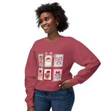 Load image into Gallery viewer, Charming Holiday Crewneck Sweatshirt with Vintage Gift Design, Festive Apparel for Christmas, Cozy Layer, Unisex Sweatshirt