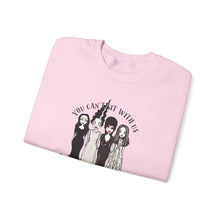 Load image into Gallery viewer, Spooky Sisterhood Sweatshirt, Cozy Halloween Crewneck, Unisex Witchy Apparel, Perfect for Autumn Gatherings, Gift for Friends