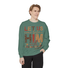 Load image into Gallery viewer, Cozy Faith Sweatshirt | Unisex Garment-Dyed Graphic Sweatshirt, Thanksgiving Apparel, Bible Verse Clothing, Church Wear, Fall Fashion