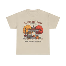 Load image into Gallery viewer, Stars Hollow Unisex Cotton Tee - Cozy Fall Vibe Shirt, Perfect for Fans of Autumn, Travel &amp; TV Shows, Gift for Friends, Halloween