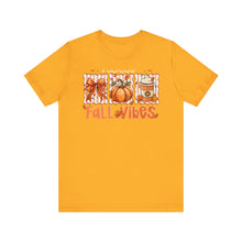 Load image into Gallery viewer, Fall Vibes Unisex Tee, Cozy Autumn Shirt, Pumpkin Spice Tee, Thanksgiving Outfit, Cute Fall Apparel