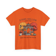 Load image into Gallery viewer, Stars Hollow Unisex Cotton Tee - Cozy Fall Vibe Shirt, Perfect for Fans of Autumn, Travel &amp; TV Shows, Gift for Friends, Halloween