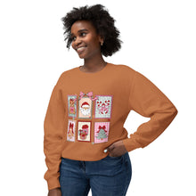 Load image into Gallery viewer, Charming Holiday Crewneck Sweatshirt with Vintage Gift Design, Festive Apparel for Christmas, Cozy Layer, Unisex Sweatshirt