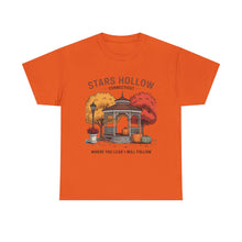 Load image into Gallery viewer, Stars Hollow Unisex Cotton Tee - Cozy Fall Vibe Shirt, Perfect for Fans of Autumn, Travel &amp; TV Shows, Gift for Friends, Halloween