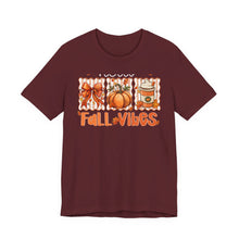 Load image into Gallery viewer, Fall Vibes Unisex Tee, Cozy Autumn Shirt, Pumpkin Spice Tee, Thanksgiving Outfit, Cute Fall Apparel