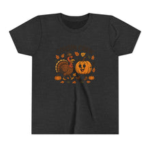 Load image into Gallery viewer, Thanksgiving Cousin Crew Youth Tee, Fall Family Celebrations, Cute Kids Shirt, Harvest Gathering Apparel, Autumn T-Shirt, Holiday Fun