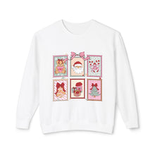 Load image into Gallery viewer, Charming Holiday Crewneck Sweatshirt with Vintage Gift Design, Festive Apparel for Christmas, Cozy Layer, Unisex Sweatshirt