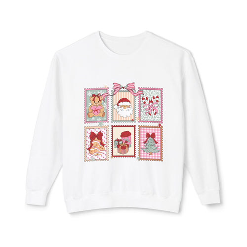 Charming Holiday Crewneck Sweatshirt with Vintage Gift Design, Festive Apparel for Christmas, Cozy Layer, Unisex Sweatshirt
