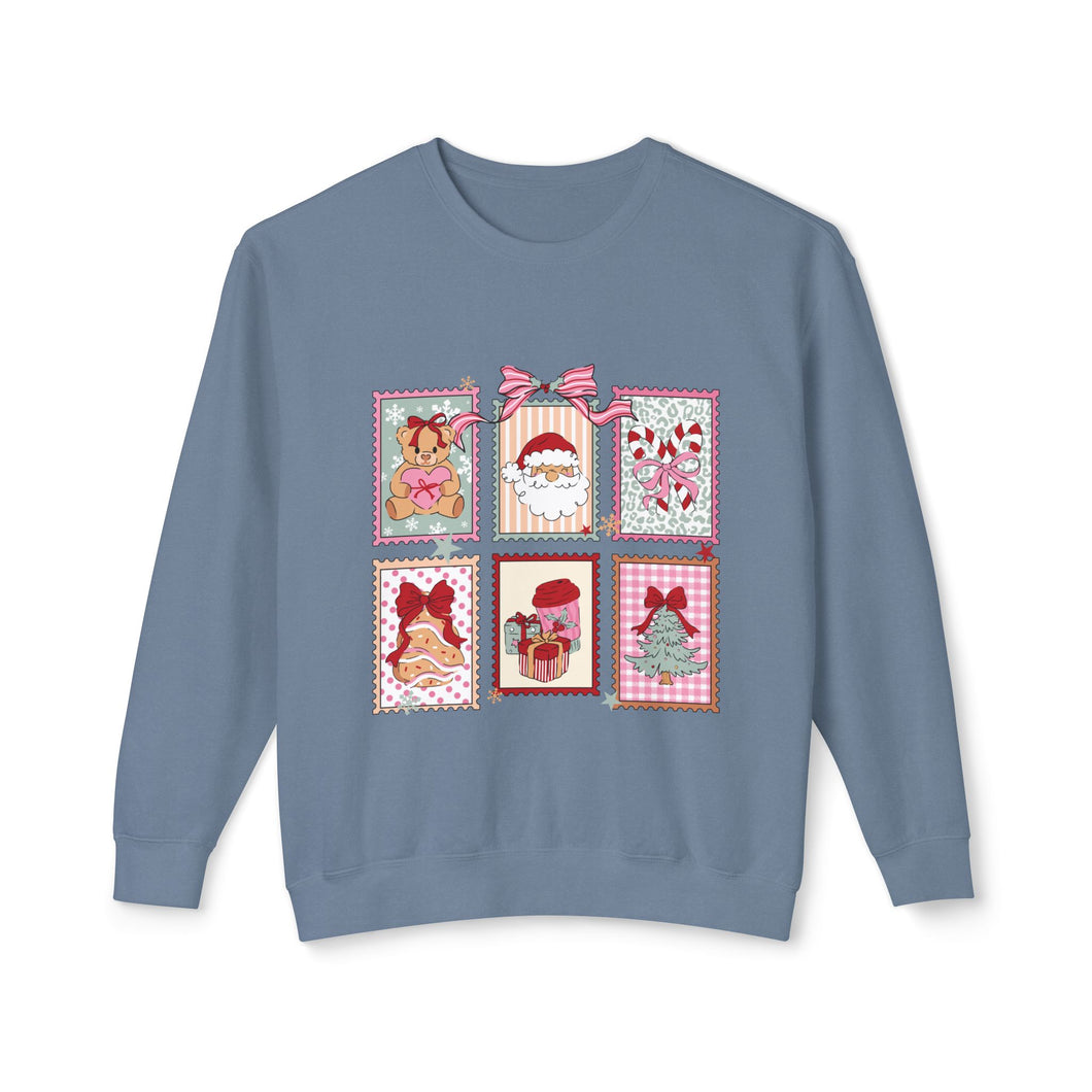 Charming Holiday Crewneck Sweatshirt with Vintage Gift Design, Festive Apparel for Christmas, Cozy Layer, Unisex Sweatshirt