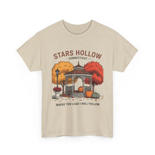 Load image into Gallery viewer, Stars Hollow Unisex Cotton Tee - Cozy Fall Vibe Shirt, Perfect for Fans of Autumn, Travel &amp; TV Shows, Gift for Friends, Halloween