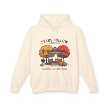 Load image into Gallery viewer, Stars Hollow Unisex Lightweight Hooded Sweatshirt, Cozy Fall Layer, Perfect Gift for Gilmore Girls Fans, Casual Weekend Wear, Stylish [...]