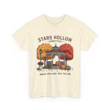 Load image into Gallery viewer, Stars Hollow Unisex Cotton Tee - Cozy Fall Vibe Shirt, Perfect for Fans of Autumn, Travel &amp; TV Shows, Gift for Friends, Halloween