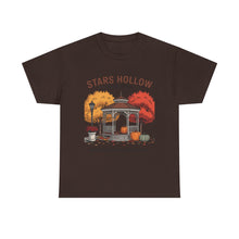 Load image into Gallery viewer, Stars Hollow Unisex Cotton Tee - Cozy Fall Vibe Shirt, Perfect for Fans of Autumn, Travel &amp; TV Shows, Gift for Friends, Halloween