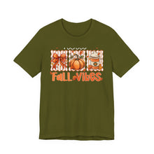 Load image into Gallery viewer, Fall Vibes Unisex Tee, Cozy Autumn Shirt, Pumpkin Spice Tee, Thanksgiving Outfit, Cute Fall Apparel