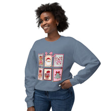 Load image into Gallery viewer, Charming Holiday Crewneck Sweatshirt with Vintage Gift Design, Festive Apparel for Christmas, Cozy Layer, Unisex Sweatshirt