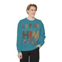 Load image into Gallery viewer, Cozy Faith Sweatshirt | Unisex Garment-Dyed Graphic Sweatshirt, Thanksgiving Apparel, Bible Verse Clothing, Church Wear, Fall Fashion