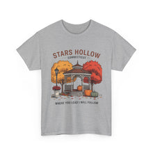 Load image into Gallery viewer, Stars Hollow Unisex Cotton Tee - Cozy Fall Vibe Shirt, Perfect for Fans of Autumn, Travel &amp; TV Shows, Gift for Friends, Halloween