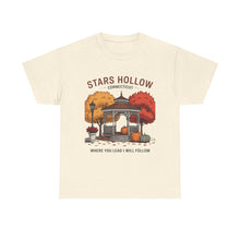 Load image into Gallery viewer, Stars Hollow Unisex Cotton Tee - Cozy Fall Vibe Shirt, Perfect for Fans of Autumn, Travel &amp; TV Shows, Gift for Friends, Halloween