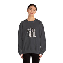 Load image into Gallery viewer, Spooky Sisterhood Sweatshirt, Cozy Halloween Crewneck, Unisex Witchy Apparel, Perfect for Autumn Gatherings, Gift for Friends