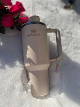 Load image into Gallery viewer, Gold Initial Stanley Tumbler Charm: Personalized Tumbler Accessory