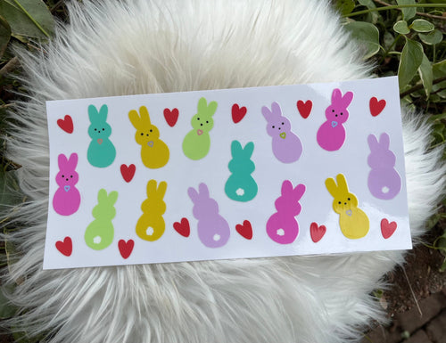 UV DTF cup wrap | Libby Beer Can Glass 16oz | Peeps |