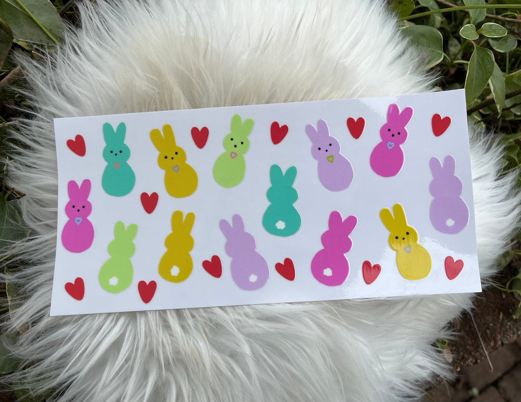 UV DTF cup wrap | Libby Beer Can Glass 16oz | Peeps |