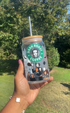 Load image into Gallery viewer, Wednesday Addams Coffee Cup Wrap: 16oz UV DTF Permanent Decal