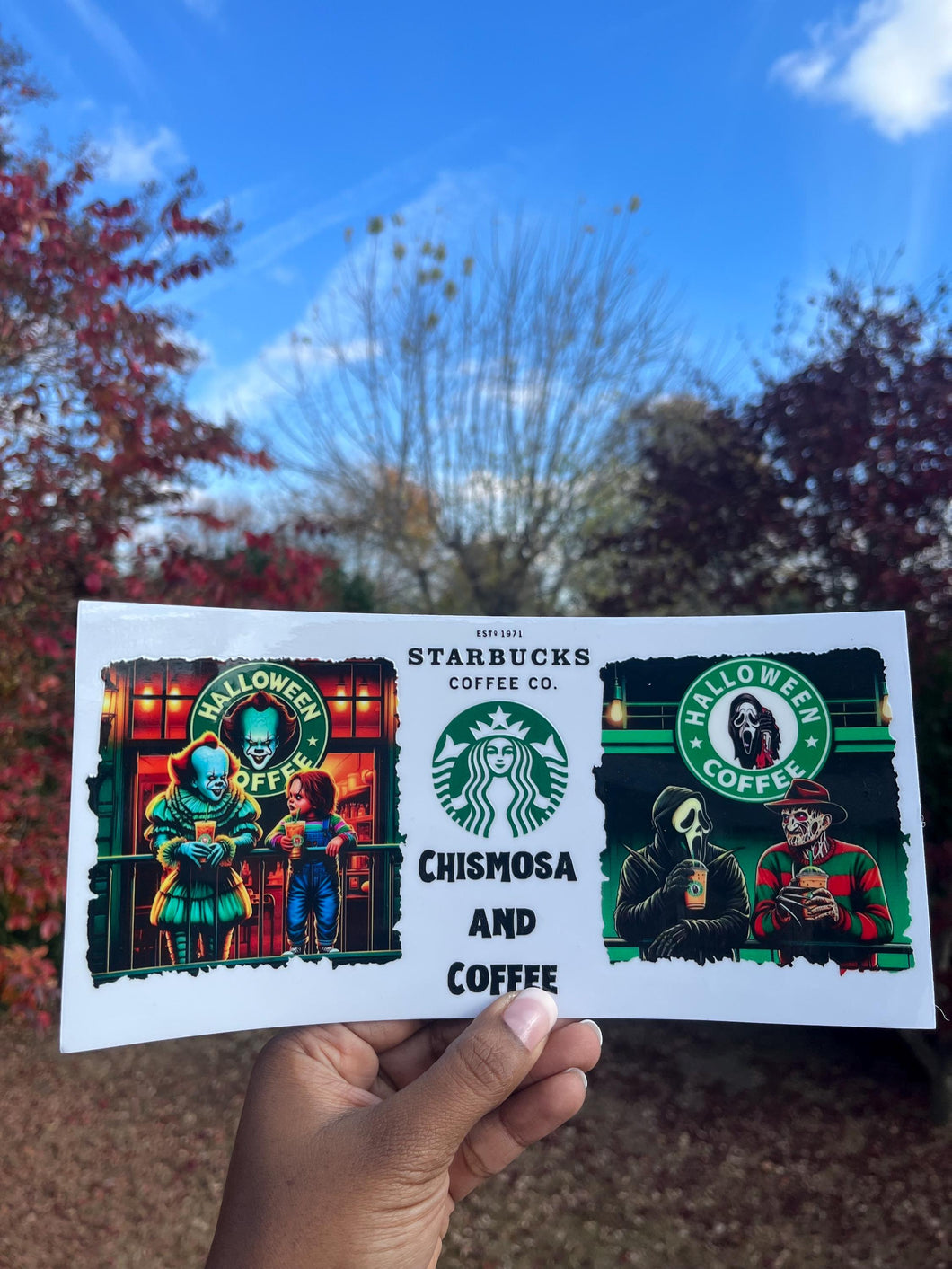 Halloween Starbucks UV DTF WRAP