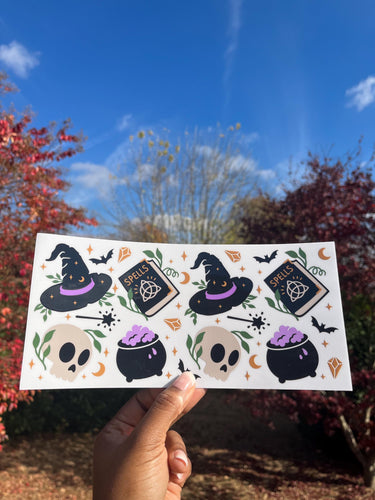 Halloween Spell UV DTF Wrap ||