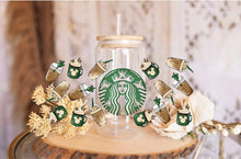 Load image into Gallery viewer, Coffee UV DTF Can Glass Wrap 16oz: Easy Apply Transfers