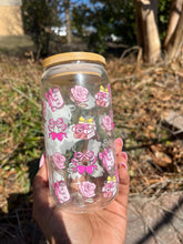 Load image into Gallery viewer, Book Lover Cup Wrap: 16 oz Glass Can - UV DTF Transfer