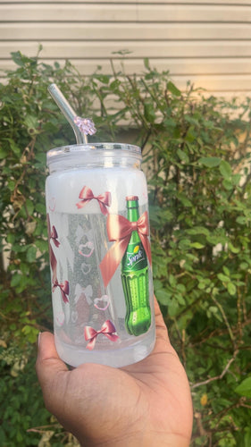 Soda Snow Globe libbey 16oz,