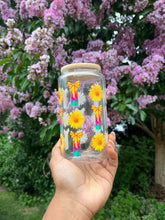 Load image into Gallery viewer, Alani Nu Inspired Libbey Glass Cup: Iced Coffee with Bamboo Lid &amp; Straw