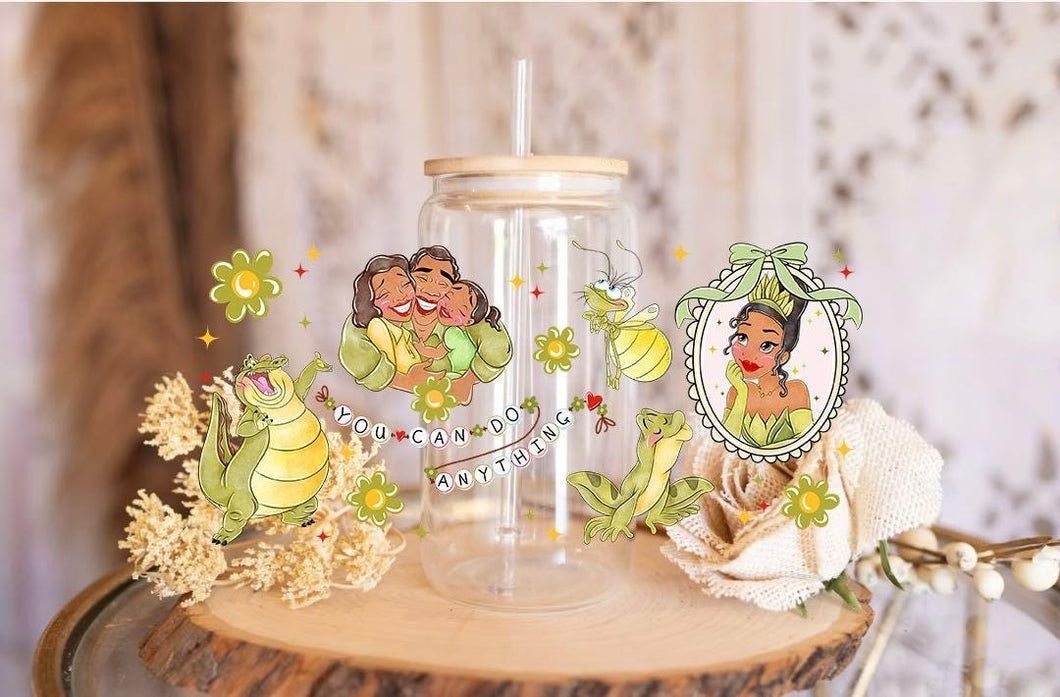 Bayou Princess Tumbler Wrap – UV DTF Cup Decal