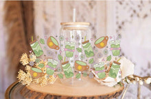 Load image into Gallery viewer, Matcha Green Tea UV DTF Wrap - 16oz Libbey Cup Decal