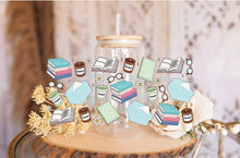 Load image into Gallery viewer, Snuggle Season UV DTF Wrap – Books, Blankets &amp; Peppermint Cup Decal