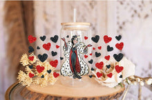 Load image into Gallery viewer, Dalmatian Print UV DTF Cup Wrap: Villain Inspired Glam Decal