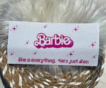 Load image into Gallery viewer, 16oz UV DTf Barbie | Ready to Apply Cup Wrap | No Heat Needed | Permanent Adhesive | Waterproof