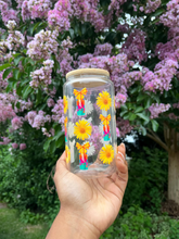 Load image into Gallery viewer, Alani Nu Inspired Libbey Glass Cup: Iced Coffee with Bamboo Lid &amp; Straw