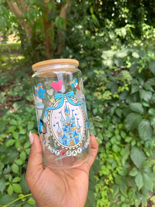 Best Day Ever Disney Inspired Tumbler – Custom Magic Kingdom Cup – Park Day Must-Have – Magical Travel Cup for Disney Fan
