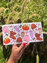 Load image into Gallery viewer, Cozy Girl Fall UV DTF WRAP