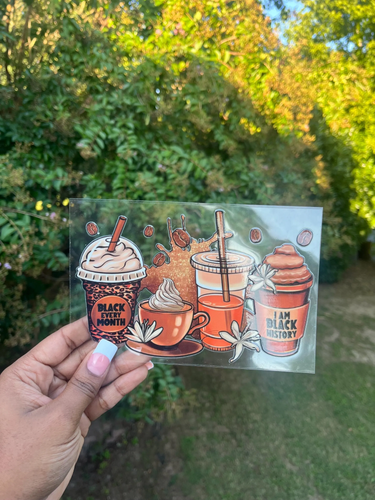 Black History Pride Tumbler Wrap – UV DTF Cup Decal