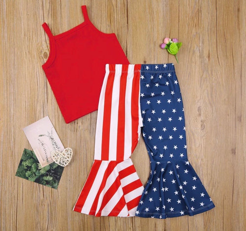 Star & Stripe Pants Set